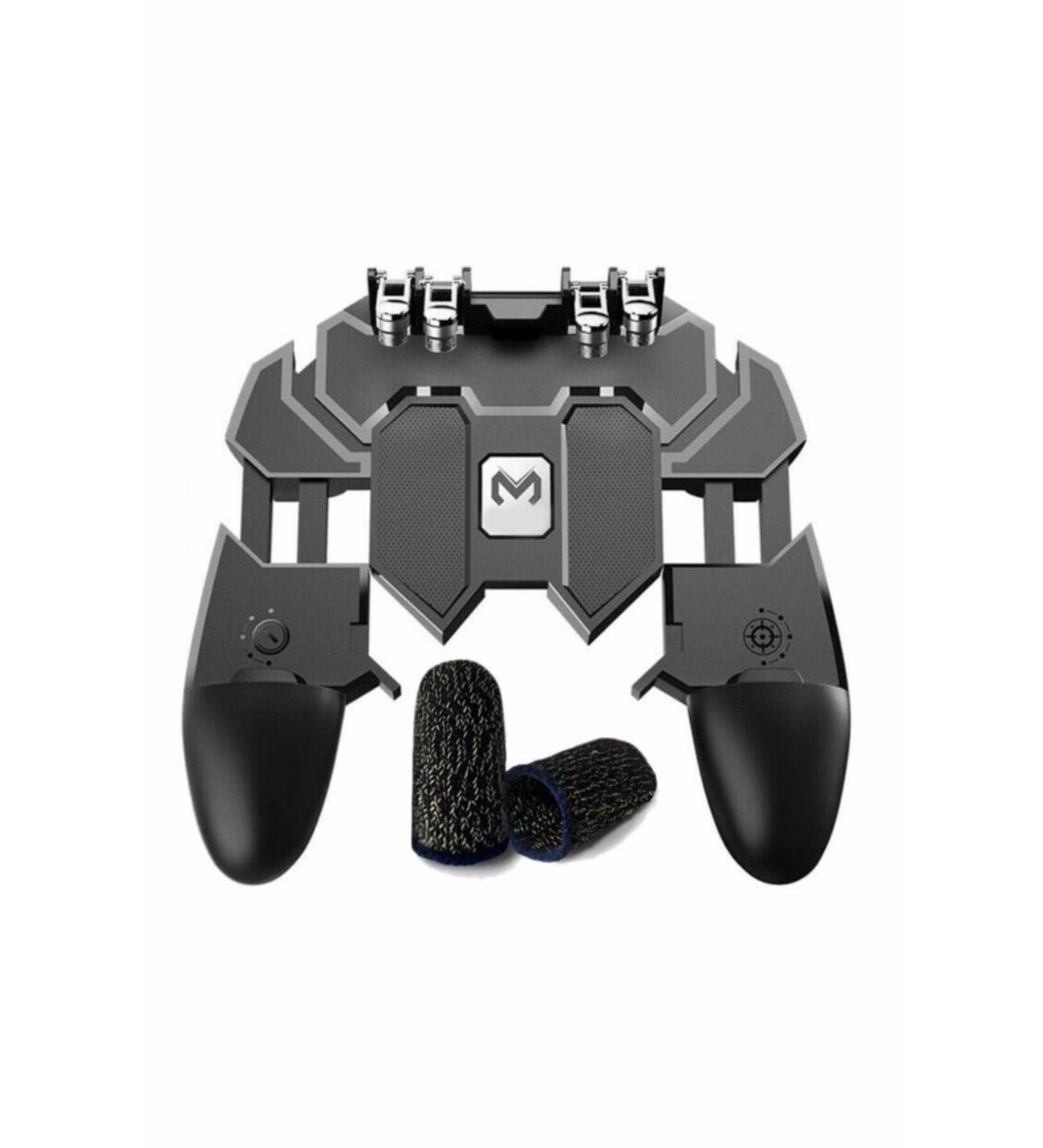 Memo Pubg Mobile Gamepad Kontroller 6 Parmak Kullanım Joystick Ak 66 + Terletmez Parmak Eldiven